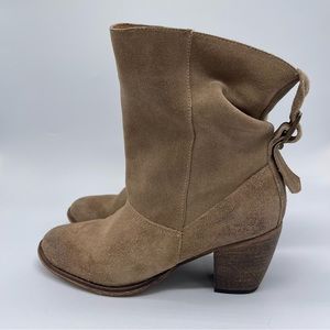 Steven by Steve Madden, Leather Ankle Booties, Size 8M. 2.5" Heel.